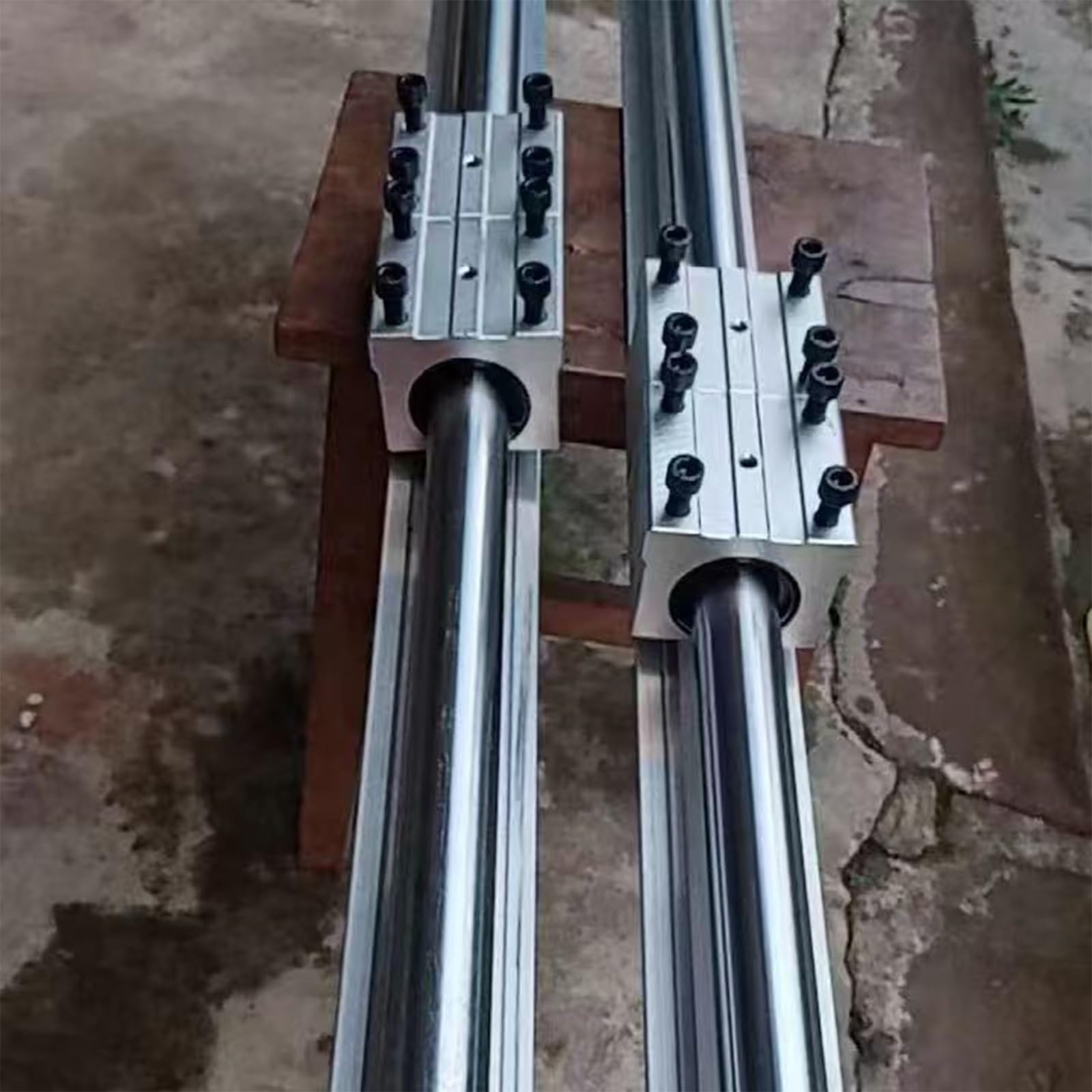 Guidage Linéaires Rail Rail De Guidage Linéaire SBR25 1500 1200 1000 800 600 Mm, Rails Linéaires Vis Billes Imprimantes/graveurs, Kit Rail Guidage Entièrement Supporté(4 pack,Length 700mm)