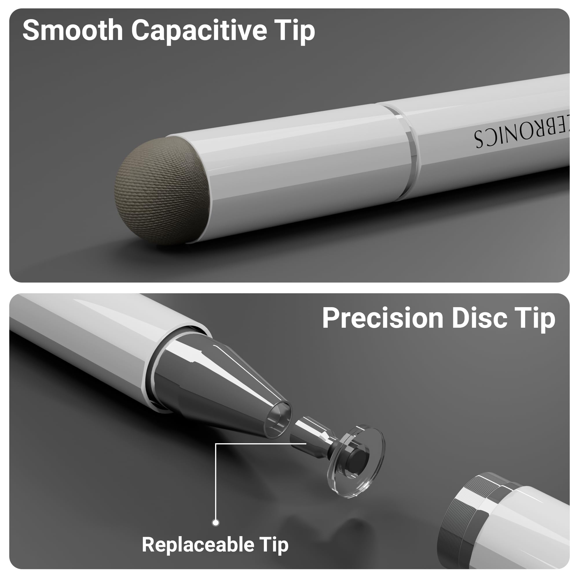Zebronics 3-in-1 Lightweight Stylus for Touch Screen, Replaceable Disc Tip for Precision, Black Gel Pen for Notes Taking, Magnetic Body, for iPad, iPhone, Android Tablets & Phones (Stylus Lite) — Amazon image 4