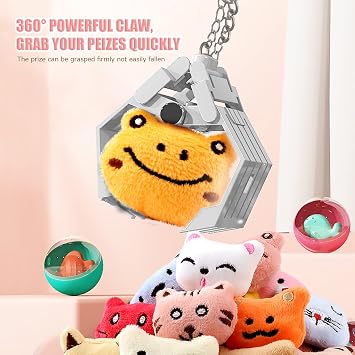 VISATOR Claw Machine Arcade Game Candy Grabber Machine Mini Vending Machine For Kids Gumball Machine Sweet Grabber Machine Prize Sweet Dispenser Grab Machine For Party Birthday For Girls Boys