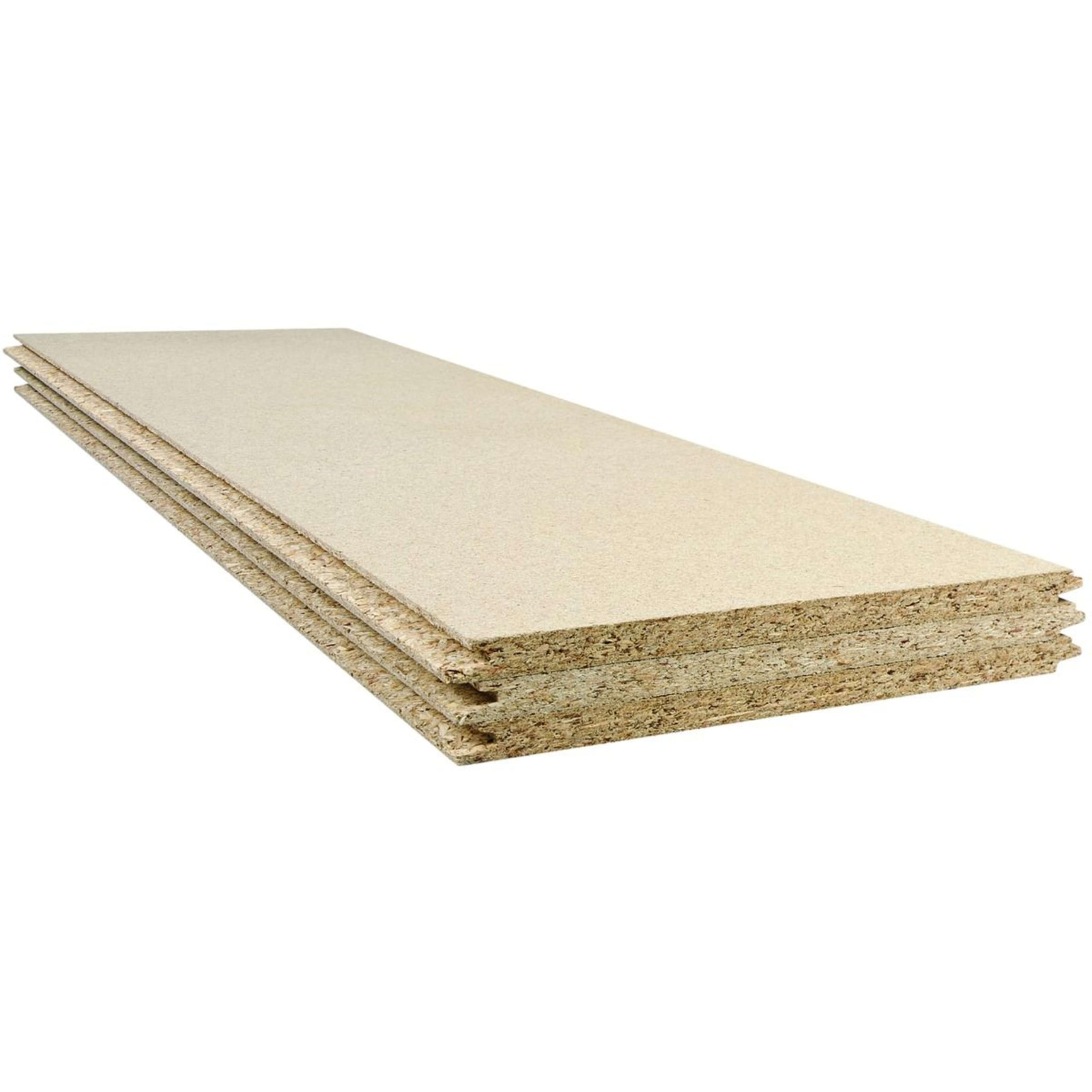 18mm Loft Boarding Panels 1220 x 320mm Tongue & Groove Chipboard Pack of 3