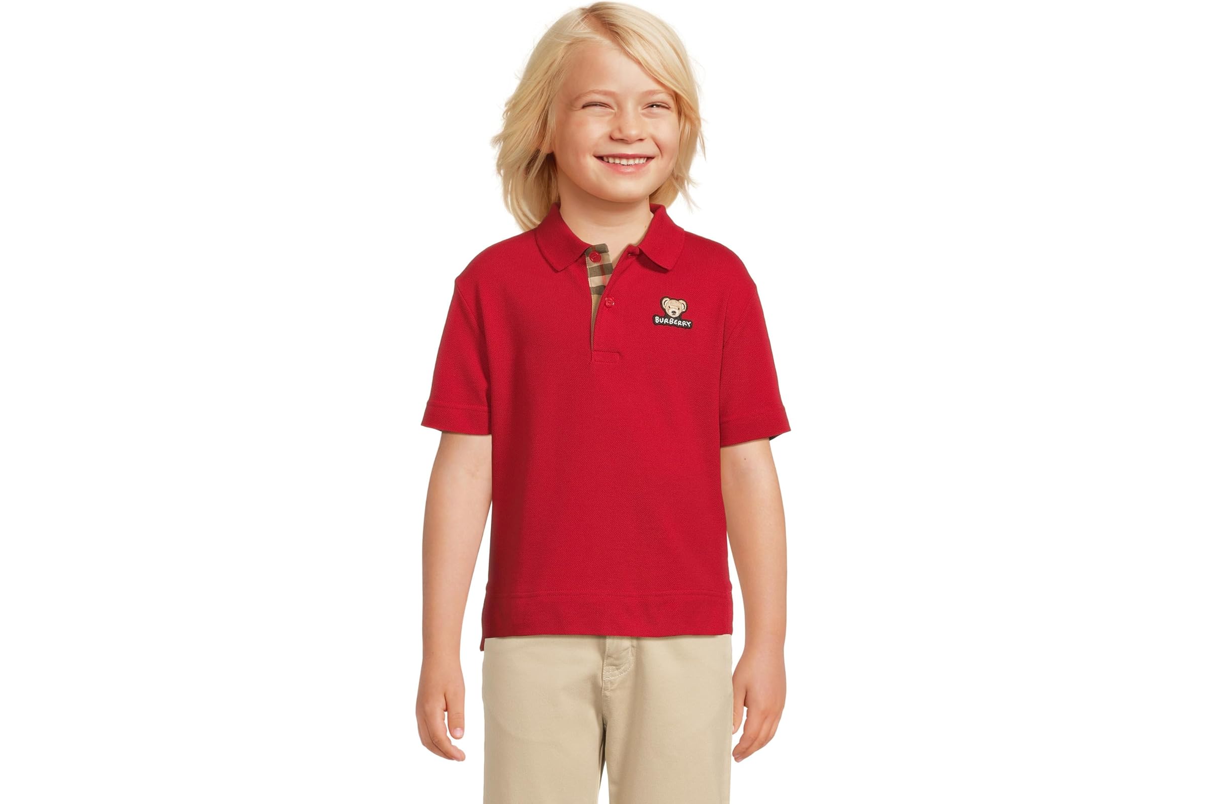 Мужская рубашка Burberry Kids Johane Bear Check (Little Kid)
