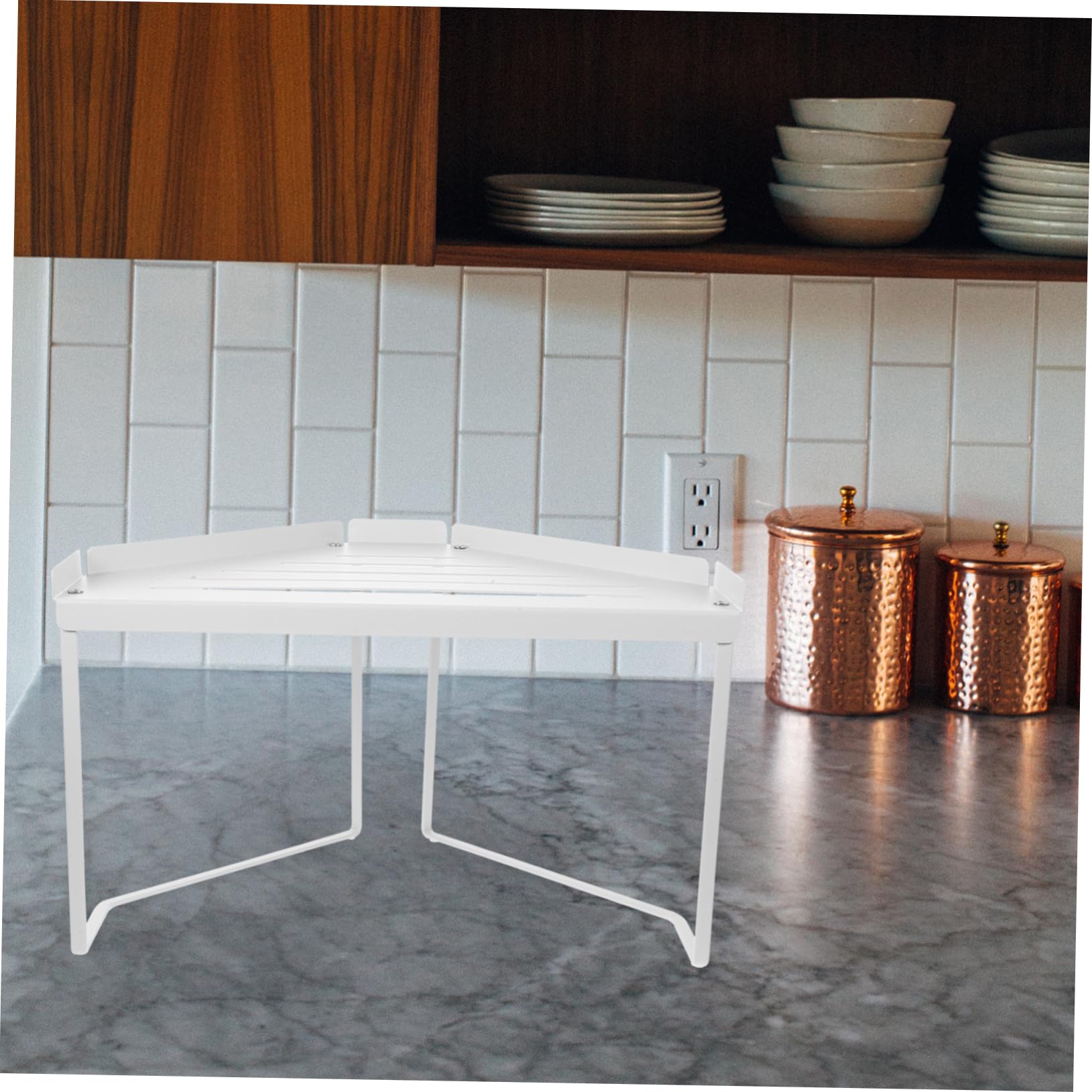 MAGICLULU Étagère à Épices de Table Étagère de Rangement Cuisine Porte-pot à Épices Blanc pour Comptoir Cuisine