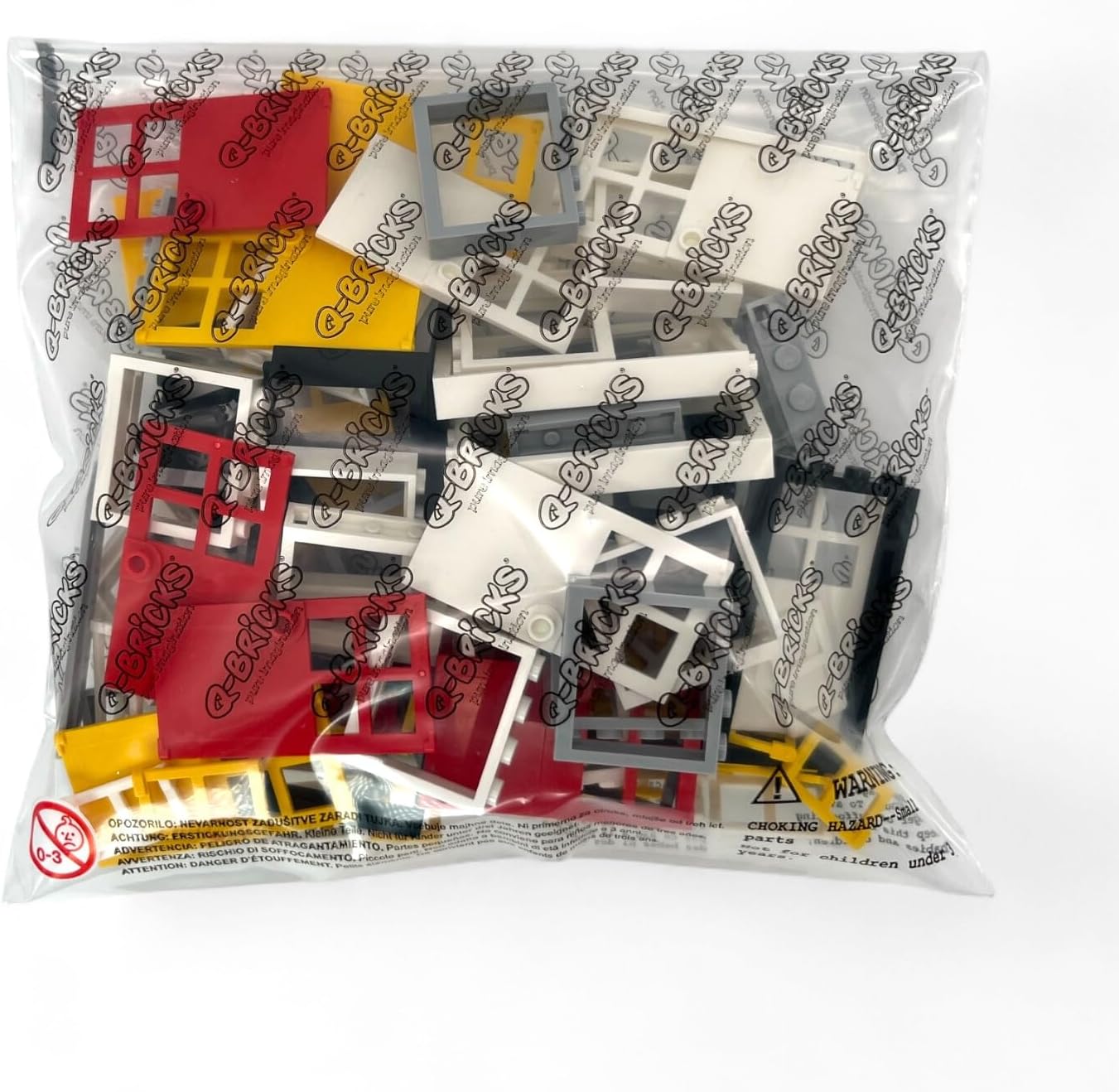 Building Blocks Accessories 84 Pieces - Doors & Windows Set - Home & Farm Building Blocks Set - Compatible with All Leading Brands