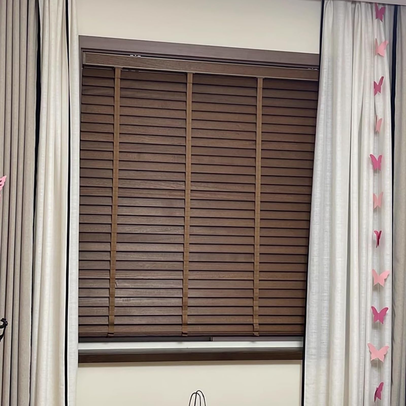 Amazon.co.jp: 木製 ウッドブラインド 幅40 50 60 70 80 90 100 110