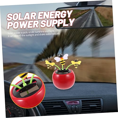 Miniatura 2 de SEWACC Decoración solar del tablero de instrumentos Decoración solar Adornos de coche Automático Abs Accesorios de oficina Auto Dashboard Decoración