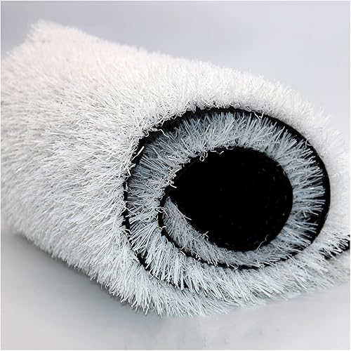 XLIHAWY Alfombra de césped artificial, para interior y exterior, realista y gruesa, autodrenante, alfombra de césped sintético para jardín y