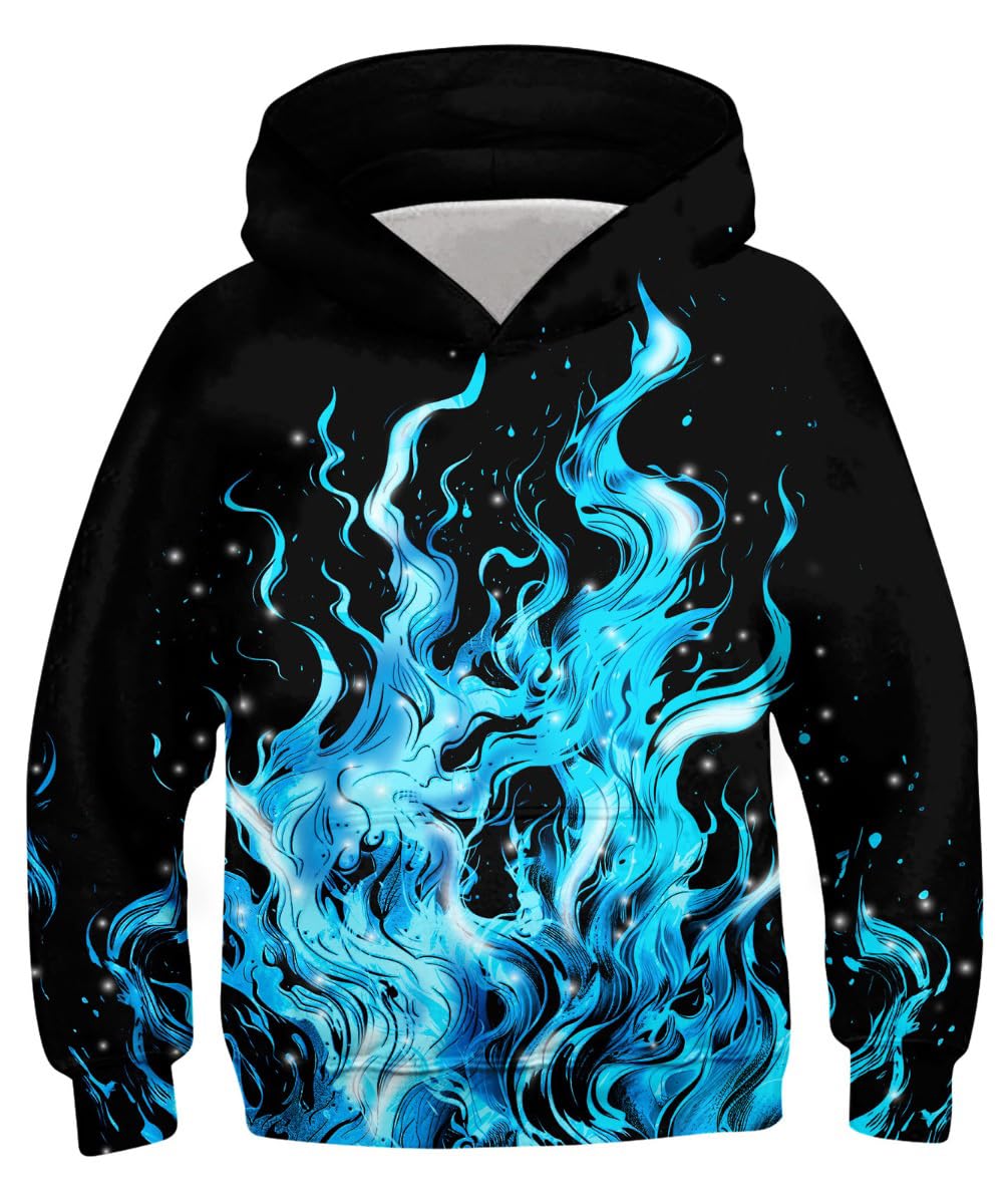 Lovekider Boys Hoodie Kids 3D Print Graphic Pullover Sweatshirt 6-16 Years