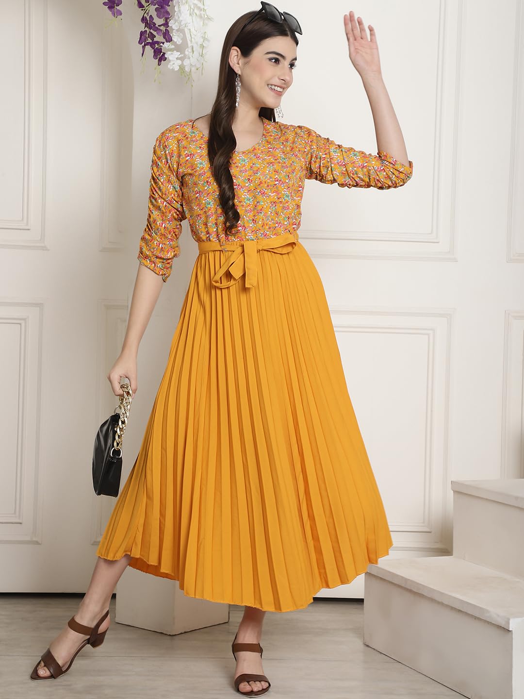 Tee Projekt Polyester Musterd Dress For Women