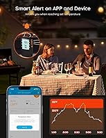 Vista 5 de Govee Termómetro Bluetooth para carne, termómetro inalámbrico de carne para horno ahumador, termómetro digital para parrilla con 2 sondas, modo