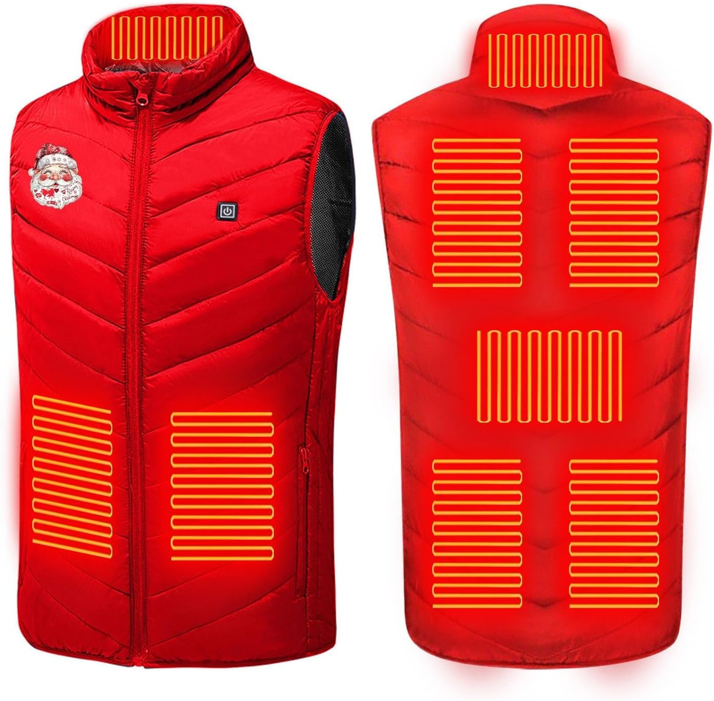 Heated Vest for Men Women 31 Heating Zones Warm Waterproof Windproof Heated Jacket Lightweight Winter Heating Coats