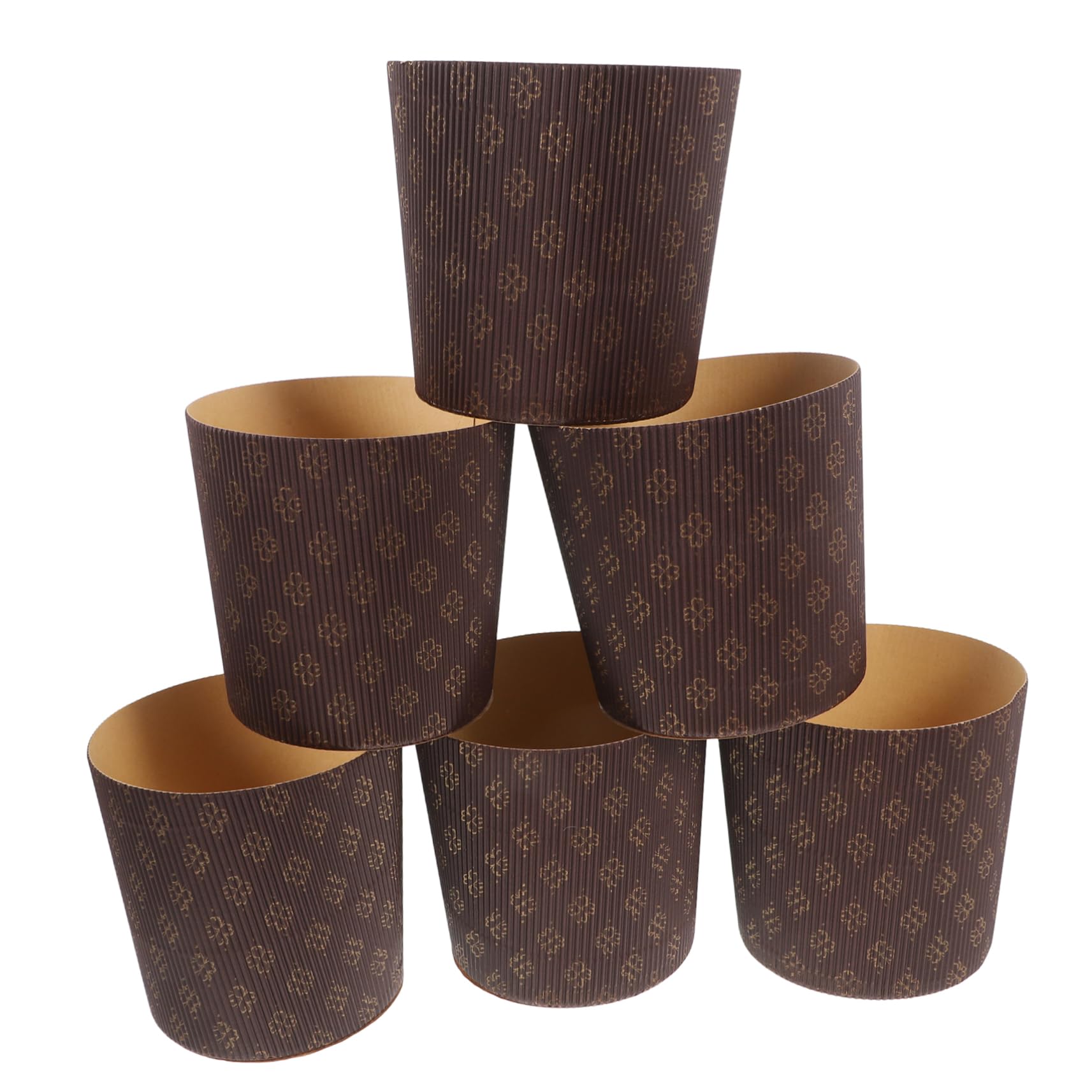 Capacillos para Cupcakes Multifuncionales y Versátiles y Moldes de Papel para Hornear 25 Piezas en Color Marrón para Panaderías y Ocasiones de Repostería