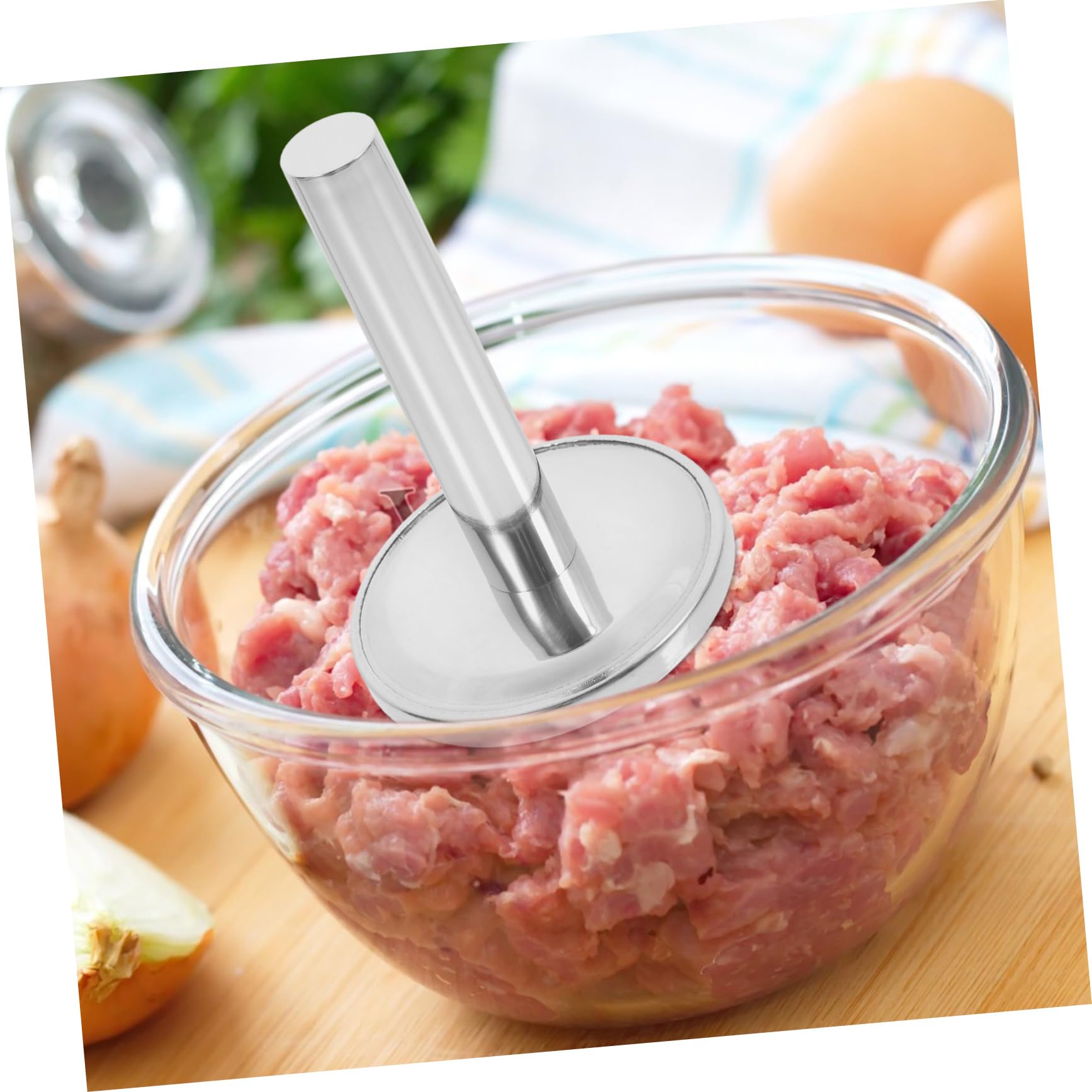 Mikinona Batticarne in Acciaio Inox 304, Mazza per Carne e Pollo
