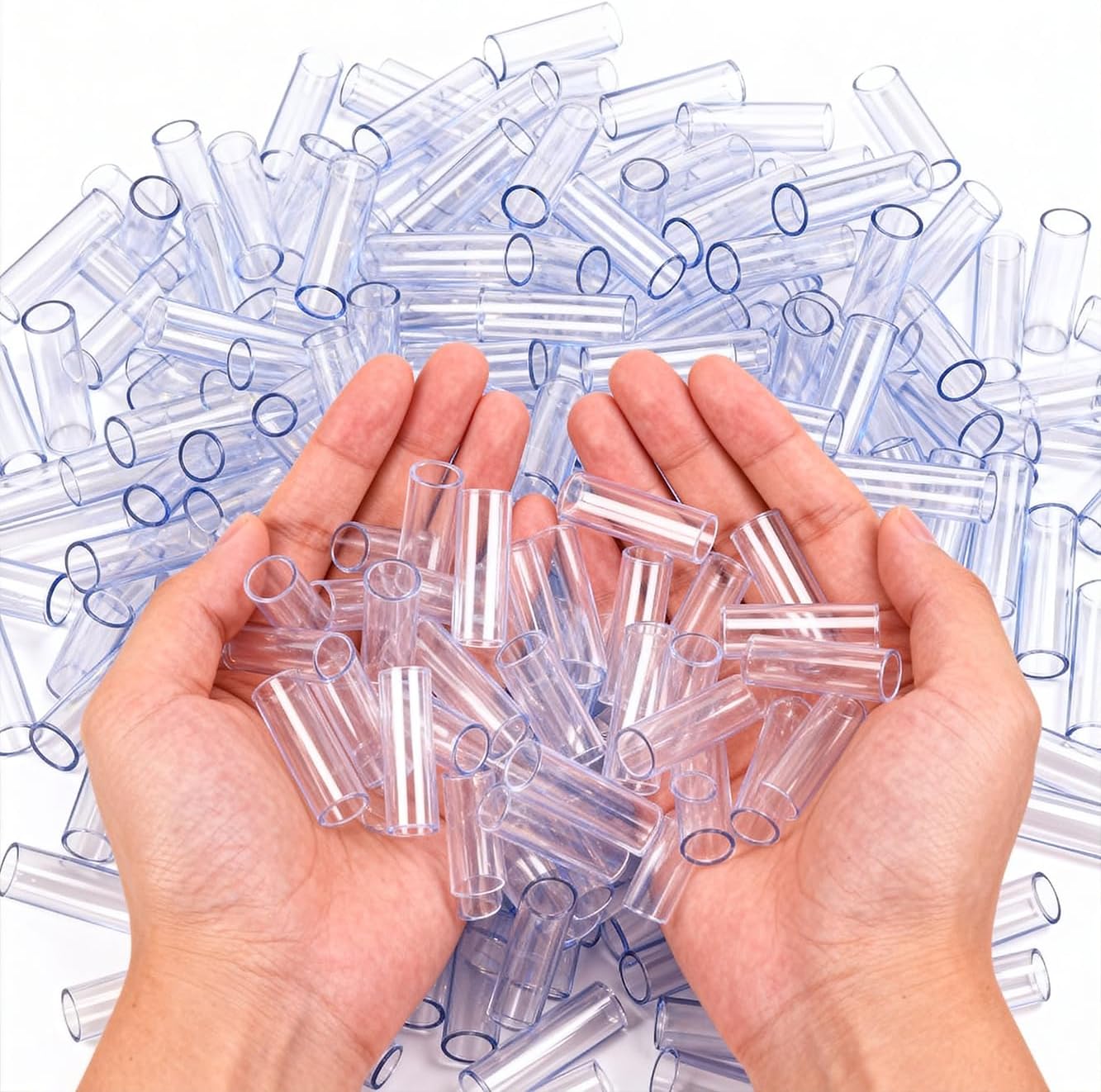 QuQuyi PVC Vinyl Tubing Lightweight Grade Plastic Tube, 1"ID X 1-1/4"OD Low Pressure Clear Vinyl Tube Hose BPA Free, 16.4FT