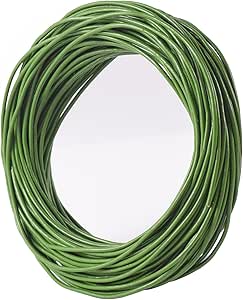 KONAY 8.0 Round Real Leather Cord, 2 Eters Black Leather String