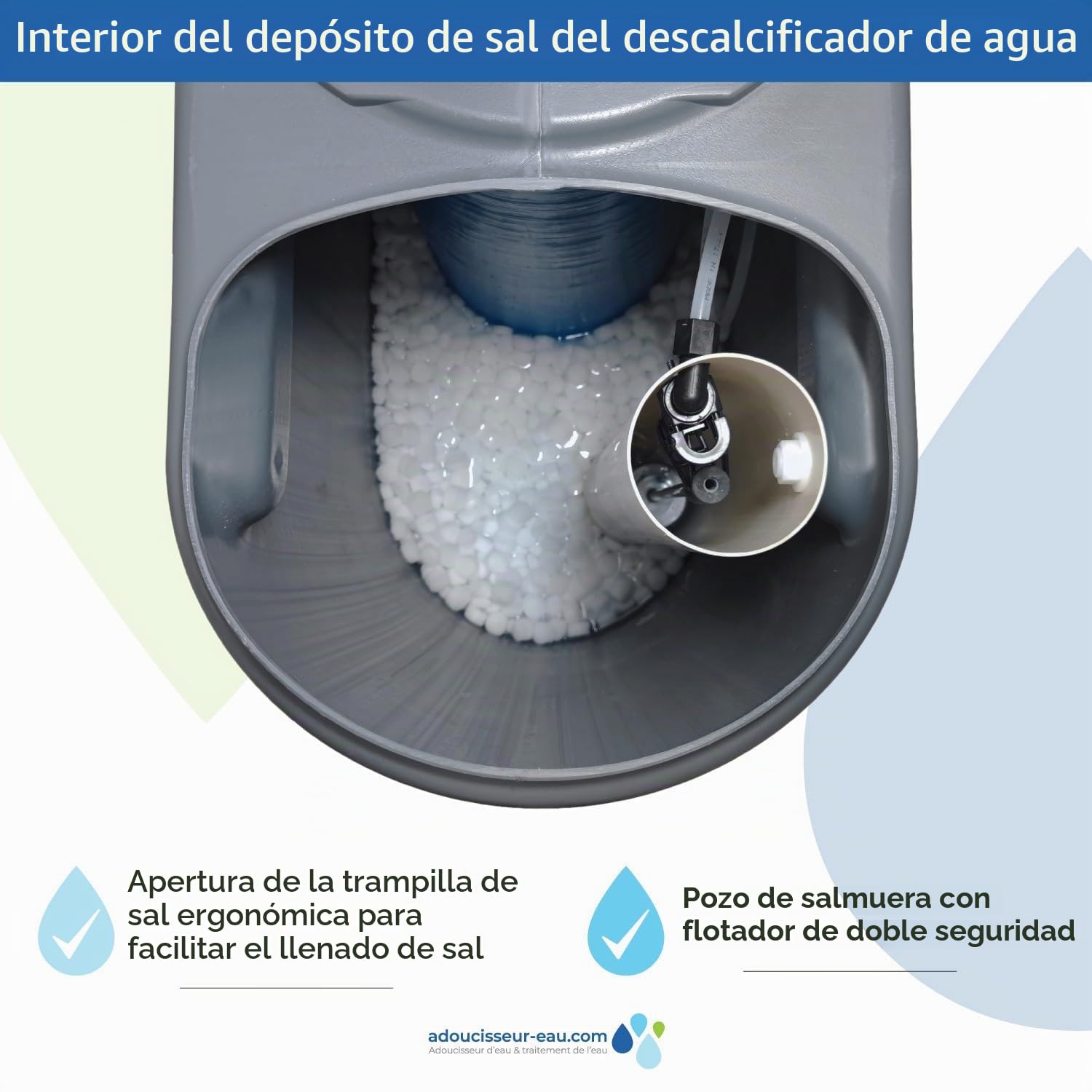 Descalcificador 30l Toodo Fleck 5800 Sxt Volumétrico Con Kit De Instalación Descalcificador De Agua Domestico