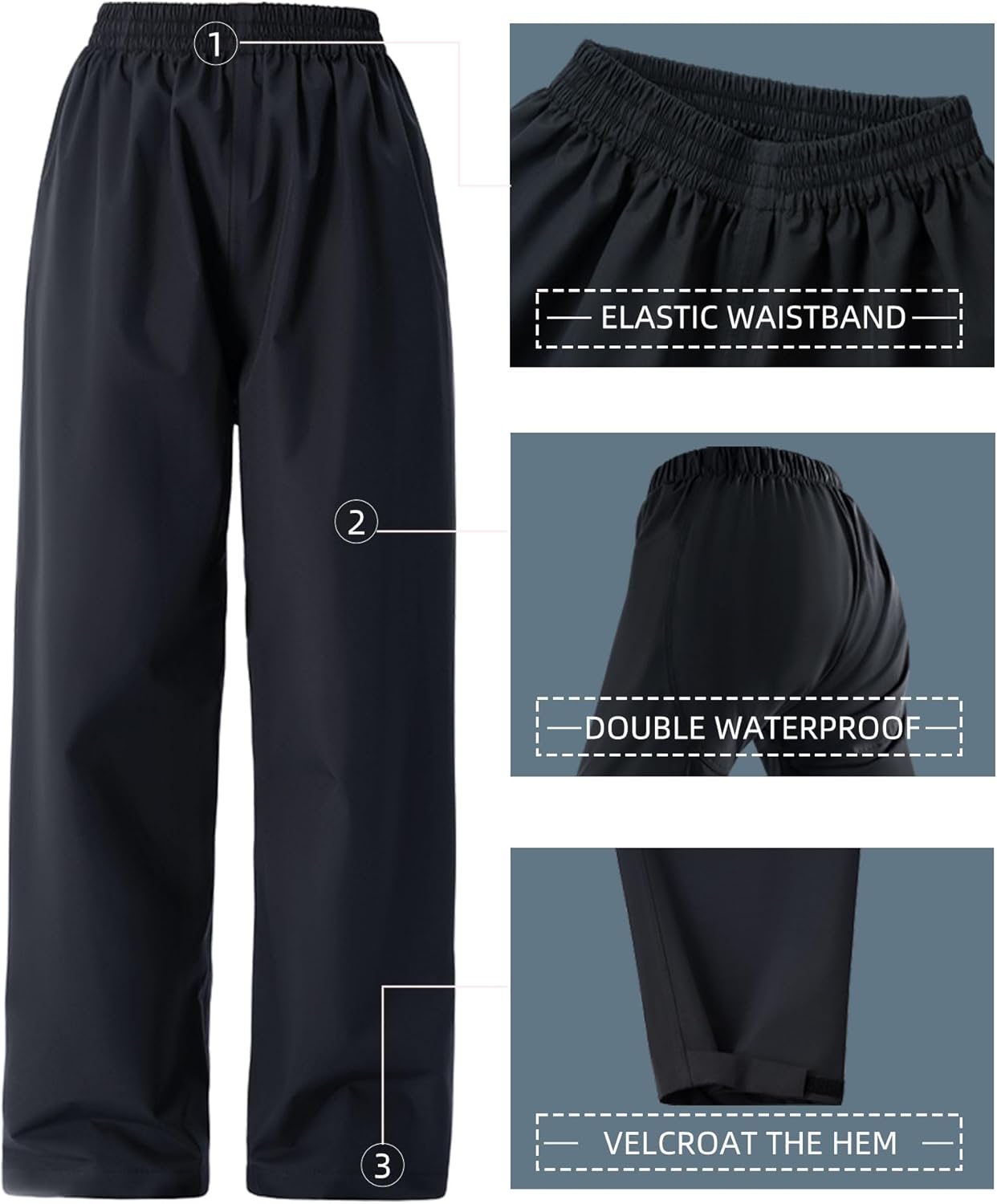 Rain Suits for Men Waterproof Lightweight Packable Outdoor Breathable Raincoat with Hood for Fishing Cycling