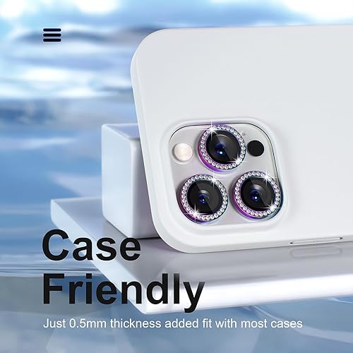 Miniatura 154 de Misea [3+1] Protector de lente de cámara para iPhone 14 Pro/iPhone 14 Pro Max, protector de pantalla de vidrio templado 9H, protector de pantalla