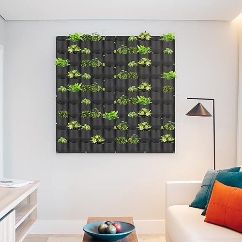 Miniatura 79 de Bolsas de cultivo colgantes para plantar, 9 bolsillos para colgar en la pared, maceta vertical montada en la pared, bolsa de cultivo