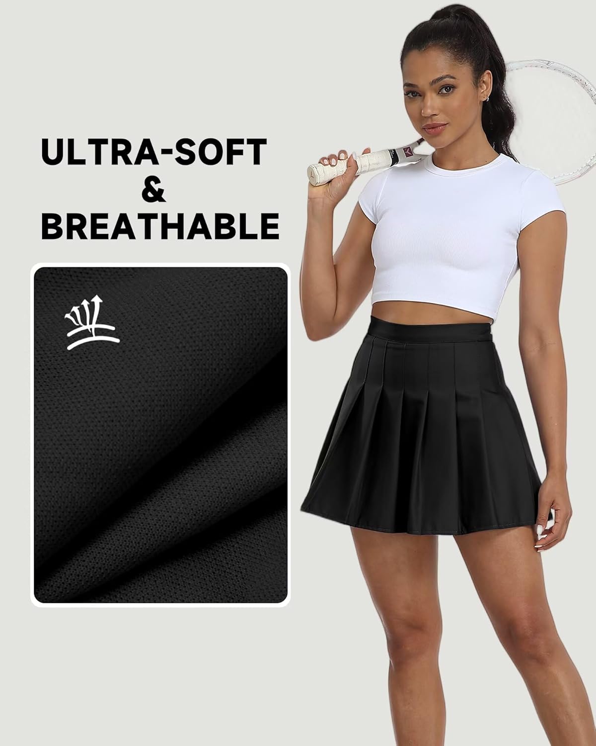 Pleated Skirts for Women Tennis Skirt with Shorts High Waisted Mini Skirt Athletic Golf Skirts Uniform Cheer Dress - Image 4