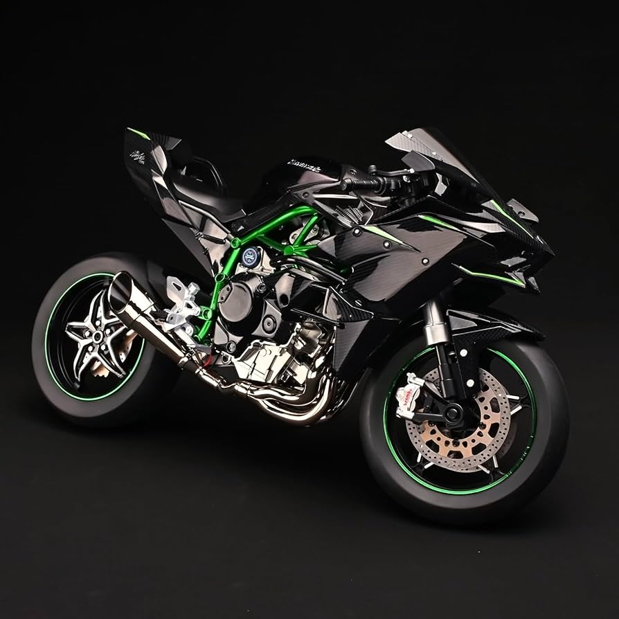 新品　1/6　カワサキ　H2R　バイク完成品　アクションフィギュア　カーボン Amazon.com: RZAPE Die Cast Motorcycle 1:6 Scale for Kawasaki