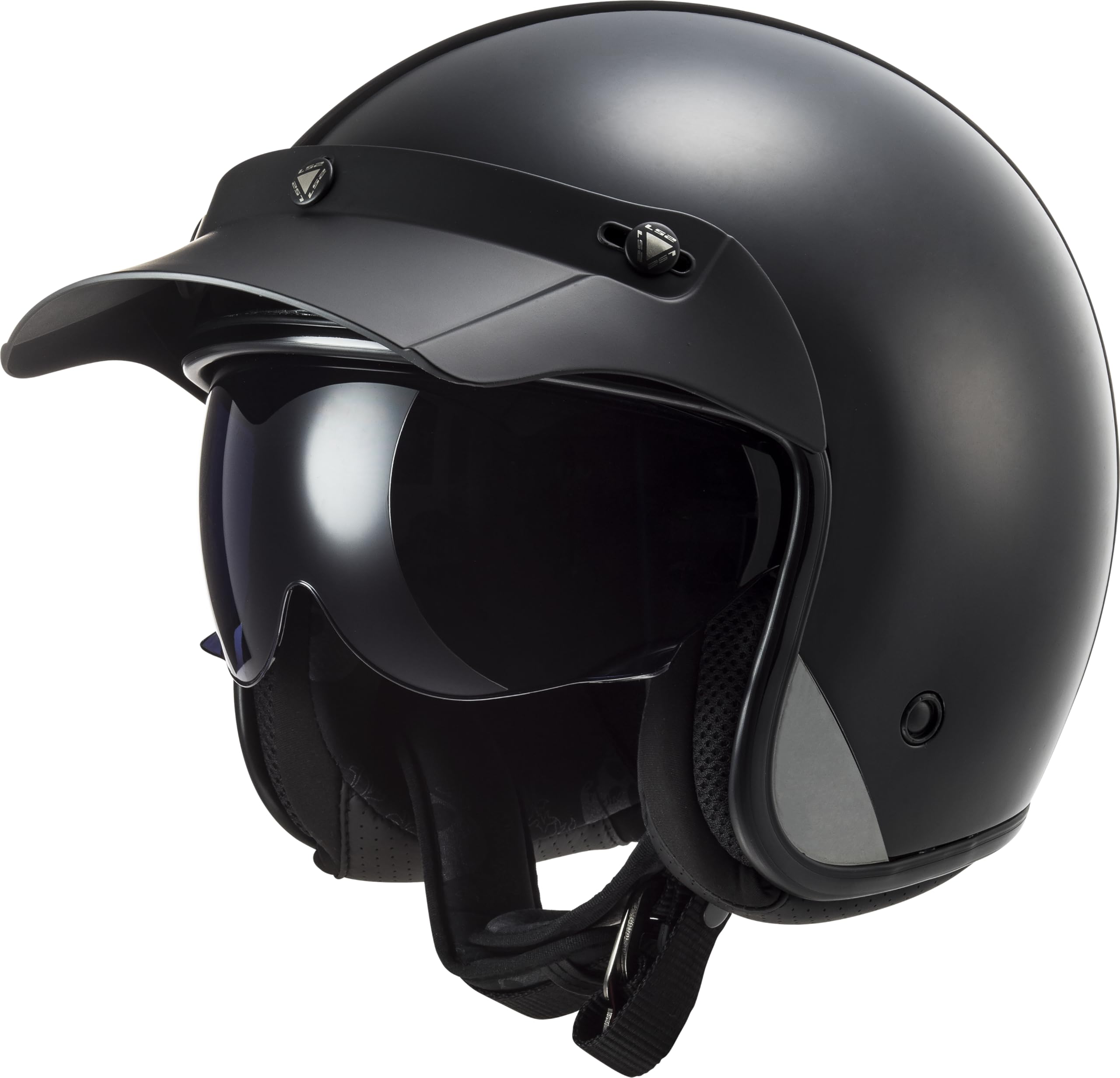 Casco jet moto LS2 BOB II solid blackmat M ligero para evitar calor 8