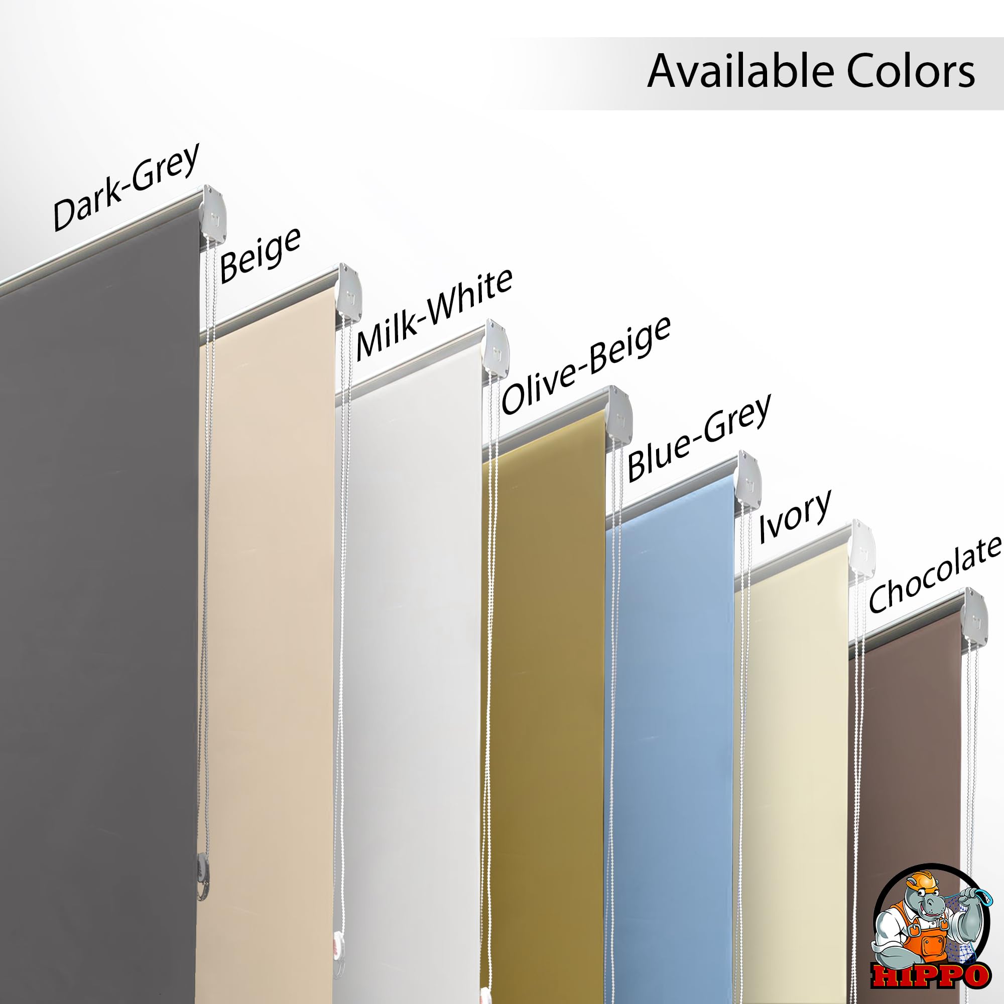 Blackout Roller Blinds - 100% Light Blockage -6 Blackout Roller Blinds - 100% Light Blockage -6