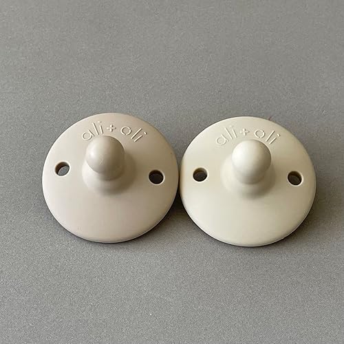 Miniatura 5 de Ali+Oli Estuche de silicona sin BPA (natural) y chupete redondo (juego de 2)