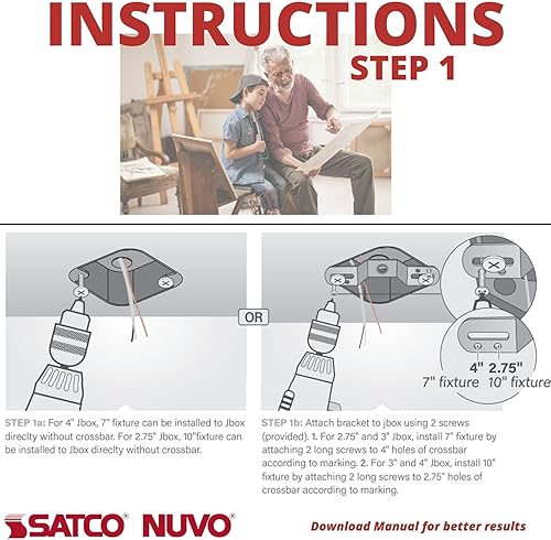 Miniatura 5 de Satco Paquete de 12 lámparas de montaje cerca del techo de 7 pulgadas; decoración del hogar regulable para interiores de alto lúmenes (1050);