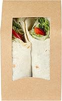 Vista 10 de Restaurantware -Cafe Vision - Contenedores para sándwich de 5.9 x 3.7 pulgadas, 200 cajas de papel sándwich de corte angular, con ventana