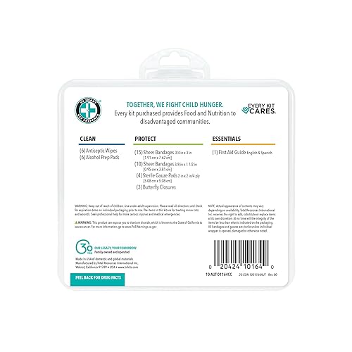 Miniatura 2 de Be Smart Get Prepared - Kit de primeros auxilios para automóviles, suministros de emergencia médica equipado con curitasalmohadillas de