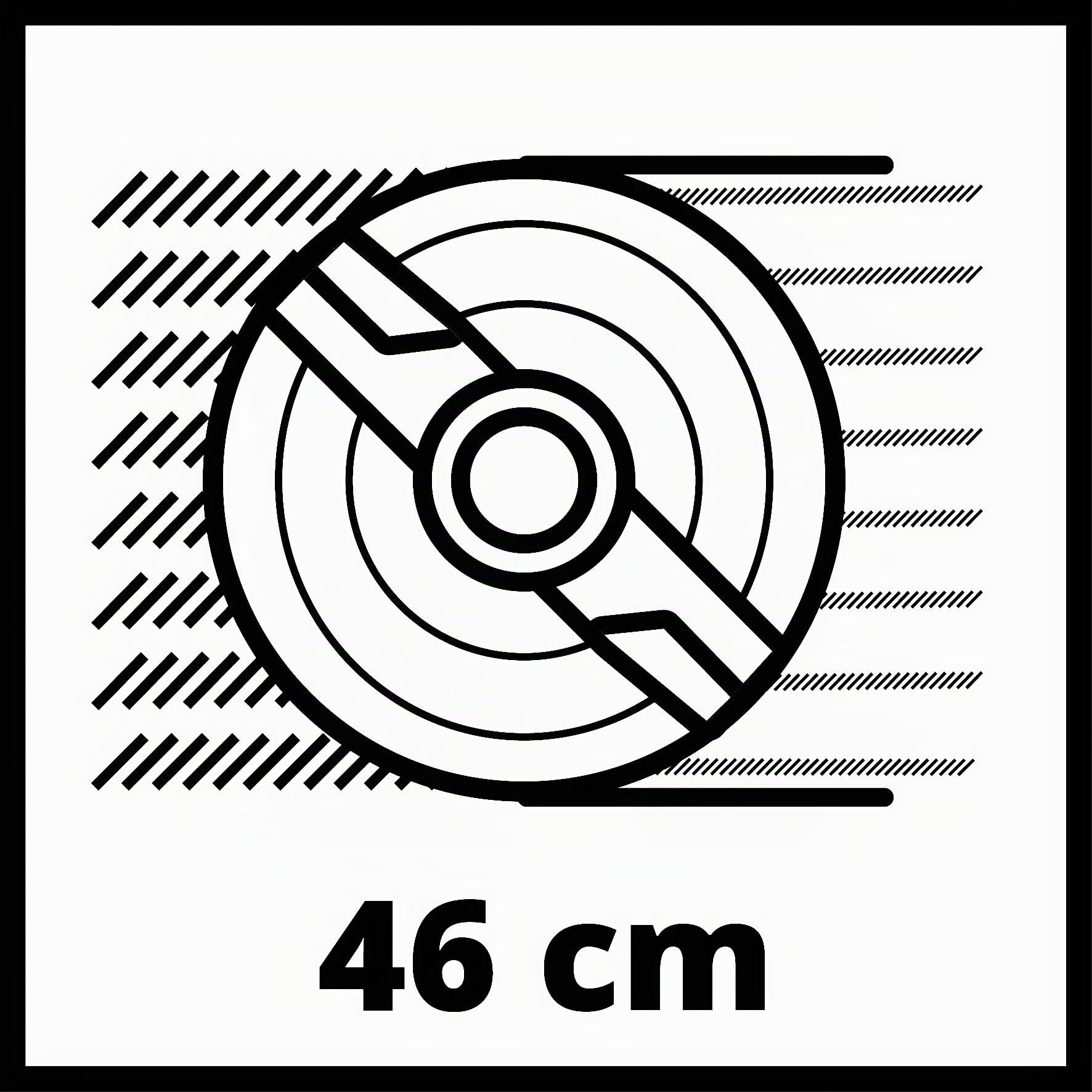 Einhell Cortacésped de Gasolina GC-PM 46/5 S (2 kW, hasta 1400 m², 1 Cilindro, Motor de 4 Tiempos, tracción Trasera, Ajuste de Altura de Corte Central de 9 Niveles 25 a 60 mm)