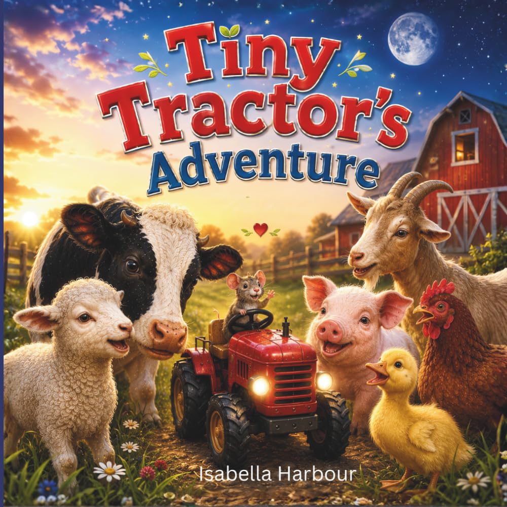 Tiny Tractor’s Adventure: A Cozy Farm Story About Friendship and Courage for ages 3-5