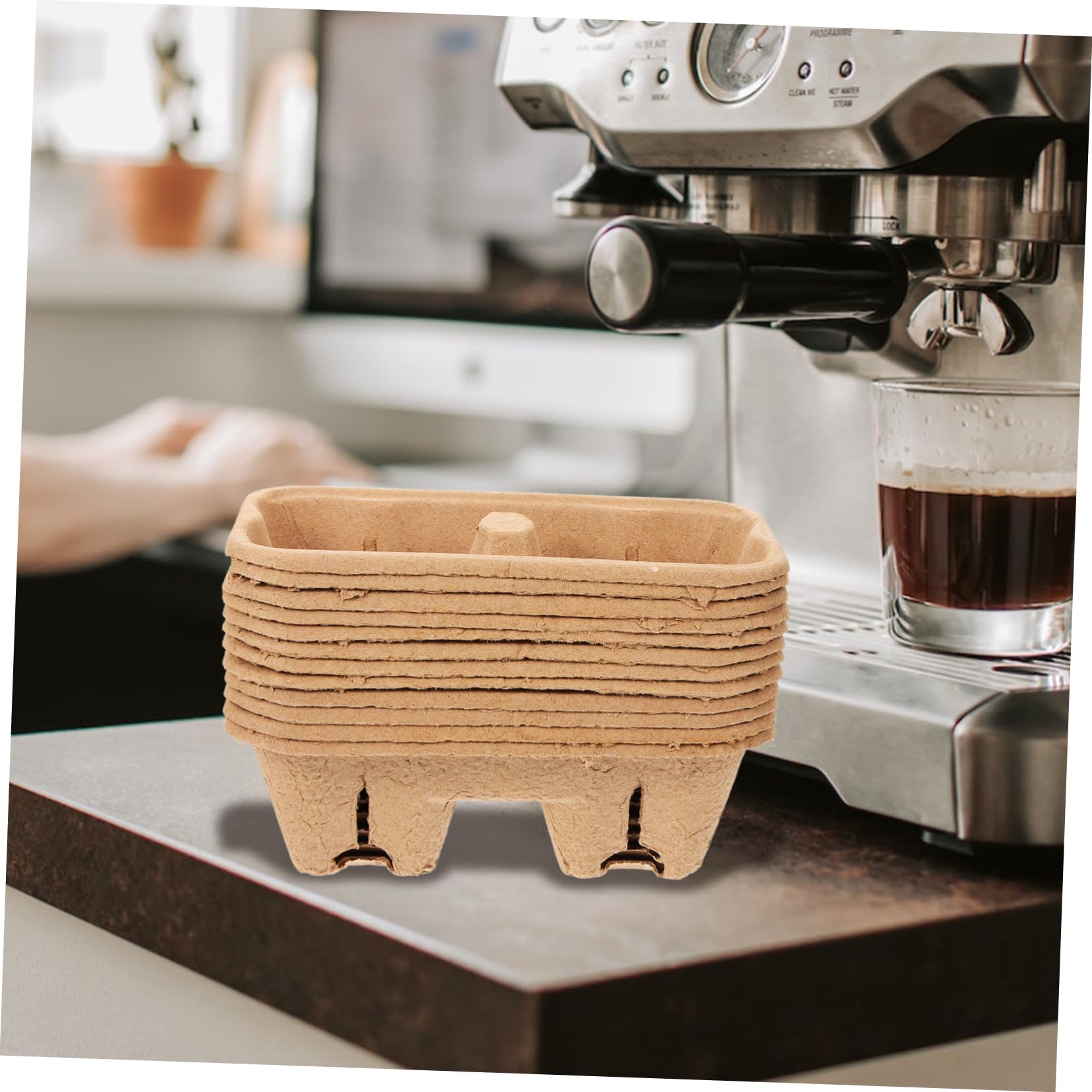 MAGICLULU 50piezas Portavasos de Café para Tazas Soporte para Bebidas para Llevar Bandeja para Empacar Café Casa Trabajo