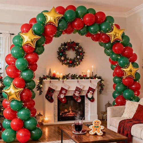 Miniatura 6 de RUBFAC Kit de arco de globos y bomba de globos, soporte de arco de globos ajustable de 10 pies de ancho para marco de piso con bases de bomba