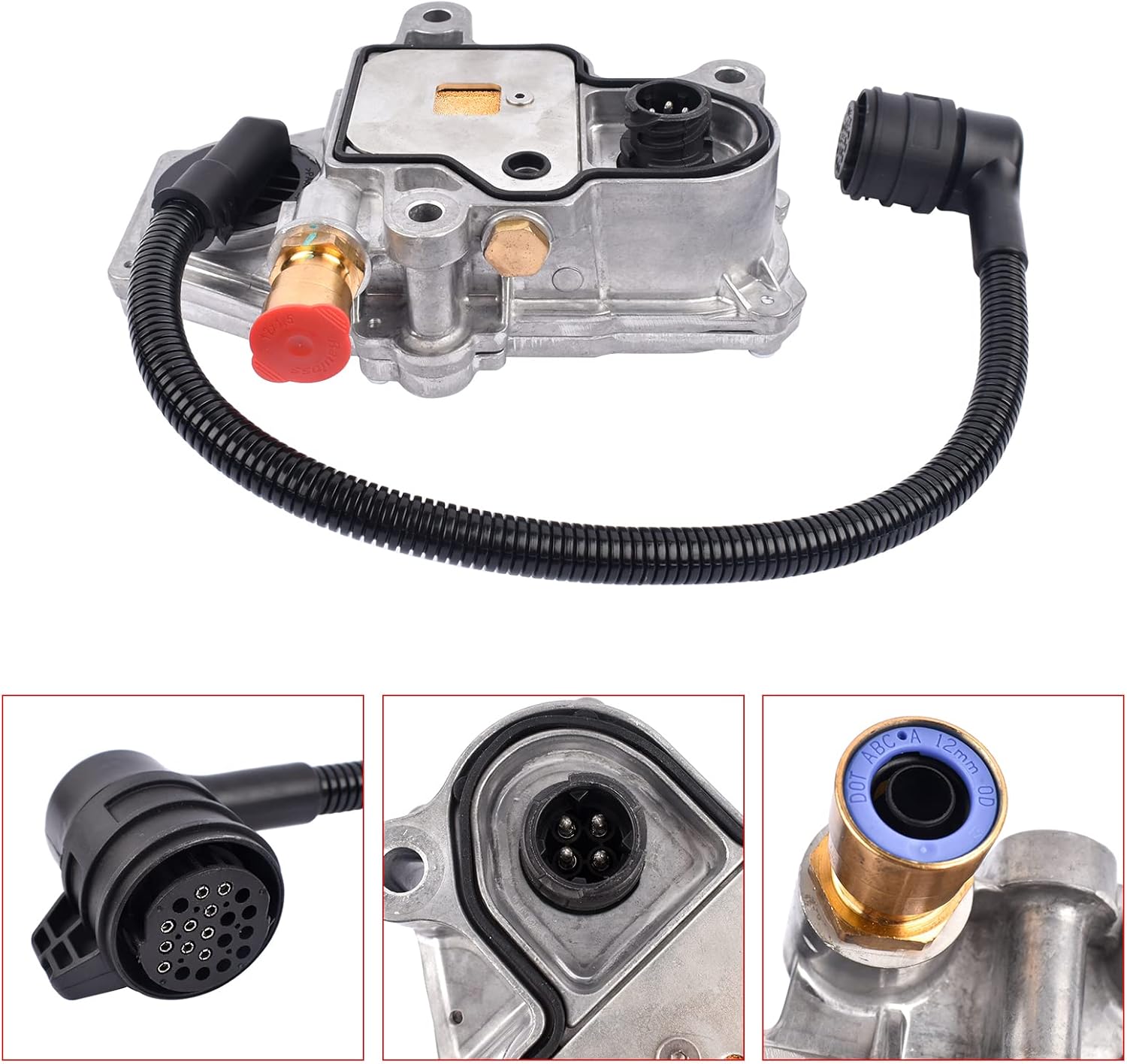 22327069 Clutch Cylinder Actuator 12V Clutch Control Solenoid Valve Replacement for Mack I-Shift mDrive #21935705 21712495 21462376