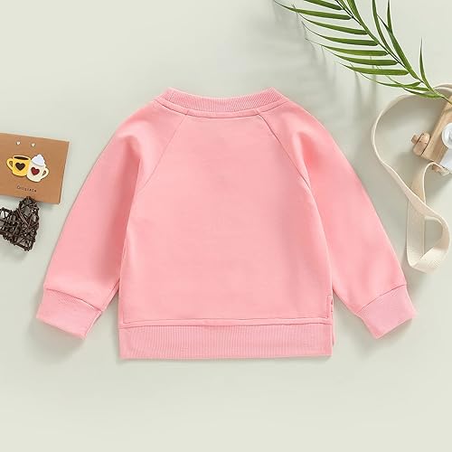 Miniatura 3 de Sudadera unisex de algodón de color sólido para bebé camiseta de manga larga con cuello redondo