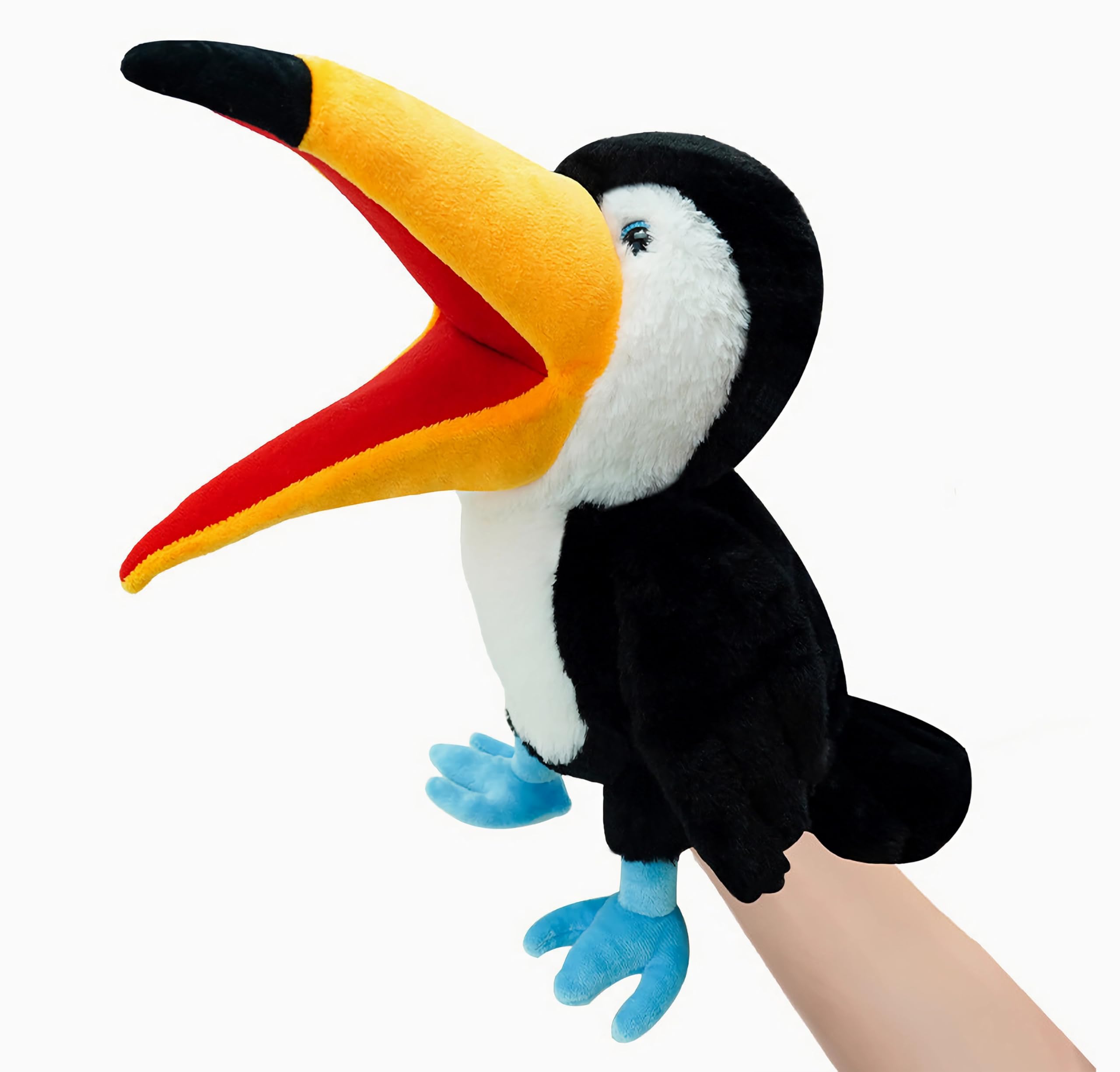 Marionetas de Mano de pájaros para niños,Incluye Loros, Pavos Reales, etc. con Bocas Abiertas móviles, Contar Cuentos,Regalos de cumpleaños - 1
