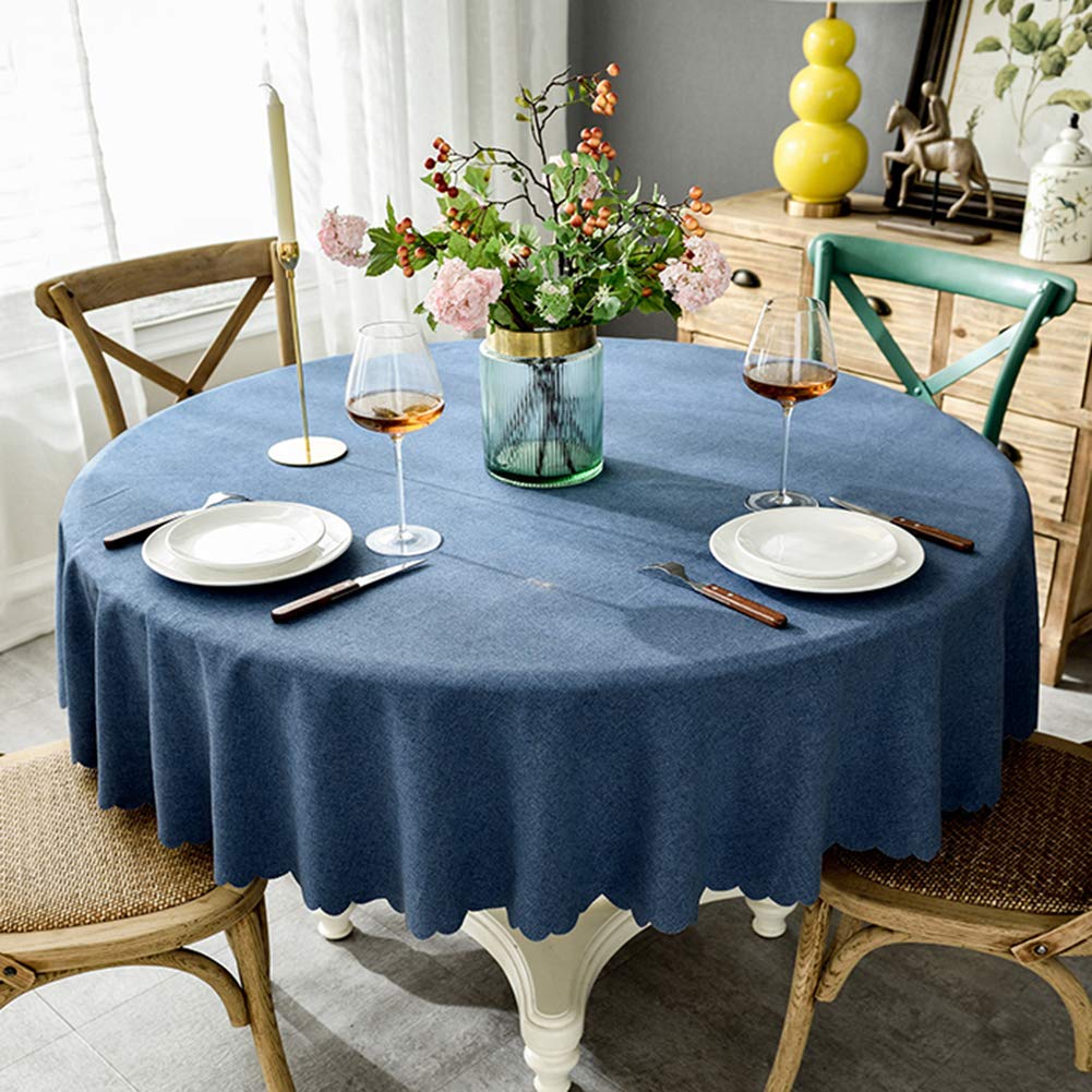 DMCE Impermeable Sin Arrugas Ropa De Algodón Mantel Mesa,Color Sólido Lavable Antimanchas Decorativo Mantel,para Cocina,Día Festivo