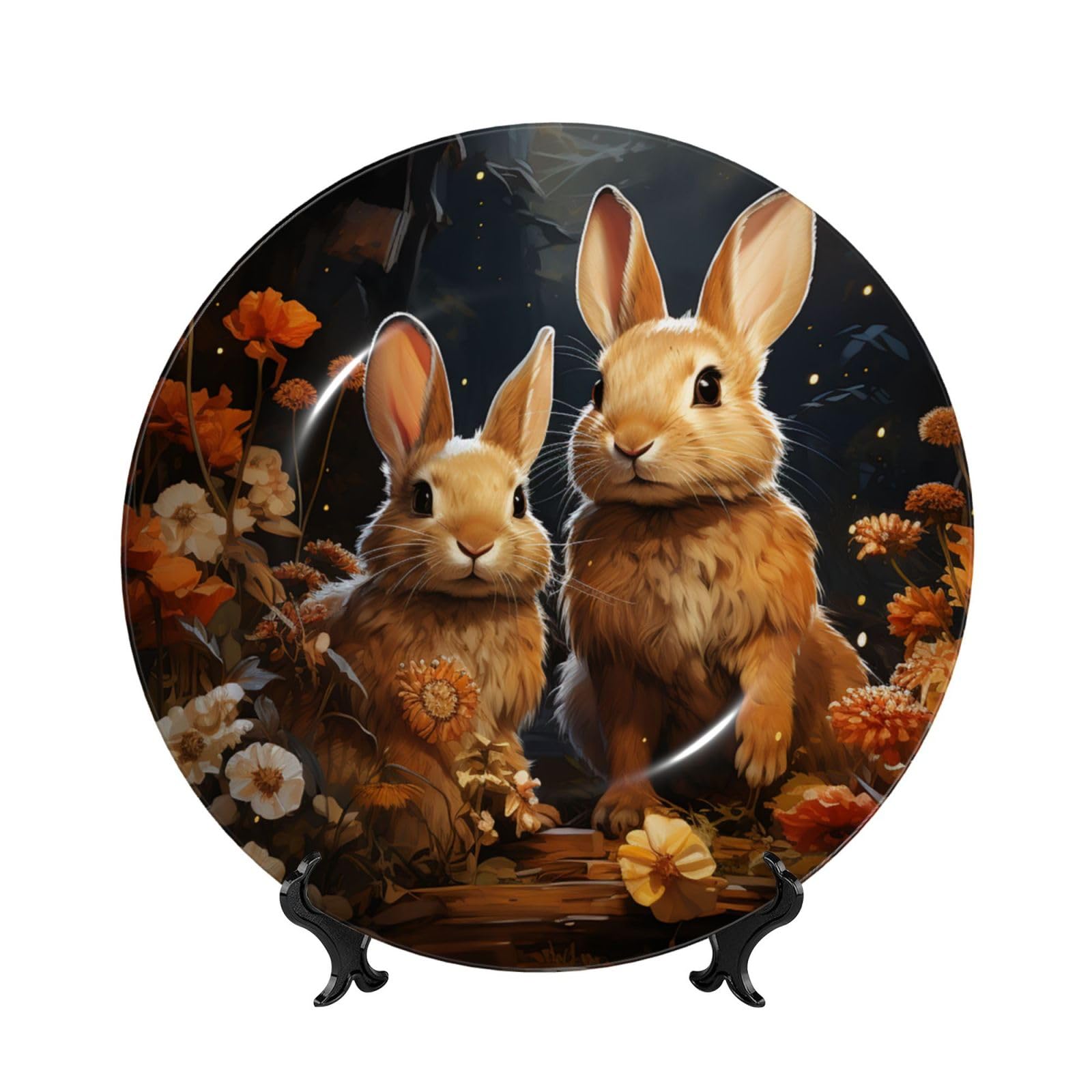 Assiette décorative en porcelaine anglaise pour habiller un meuble vide