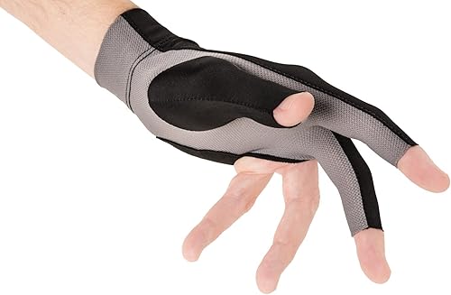 Miniatura 4 de Predator Second Skin - Guante de billar negro y gris se adapta a la mano izquierda (mediano)