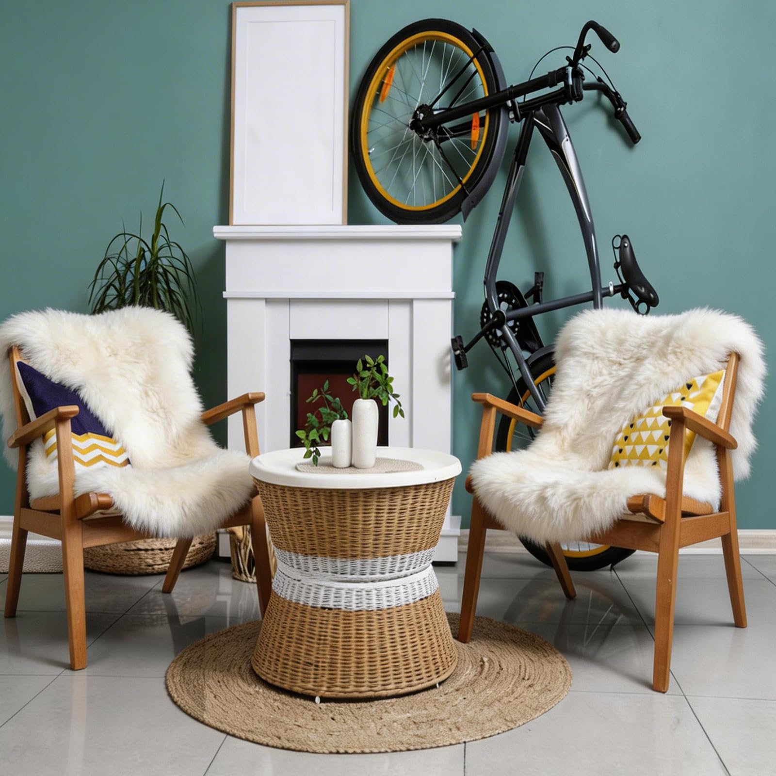Natürliche Lammfell Langhaarig 70x100 cm, Naturfell schaffell Felle Teppich | Weich Flauschig Deko Fell für oder den Stuhl das Sofa Schlafzimmer Wohnzimmer