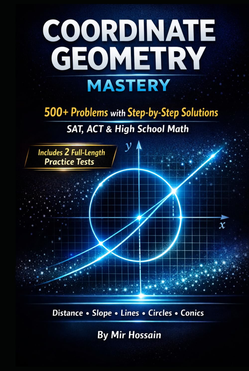 Coordinate Geometry Mastery: 500+ Problems with Step-by-Step Solutions for SAT, ACT & High School Math | Distance, Slope, Lines, Circles &Conics