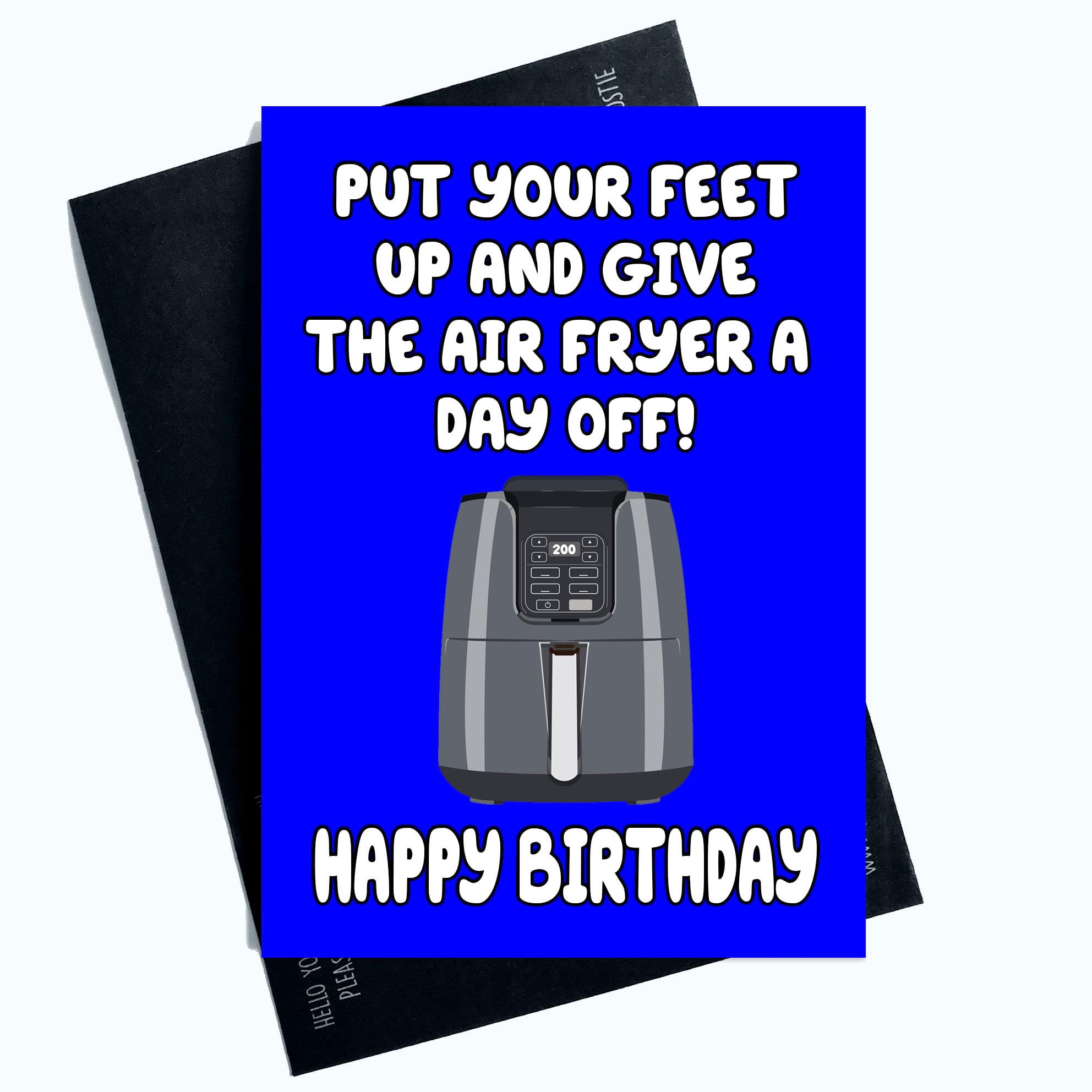 Peachy Antics Funny Birthday Card for Him A5 Air Fryer Joke Card Humorous Dad Card for Dad Uncle Brother Grandad Novelty Birthday Card for 30th 40th 50th 60th 70th 80th Gift Idea SP311