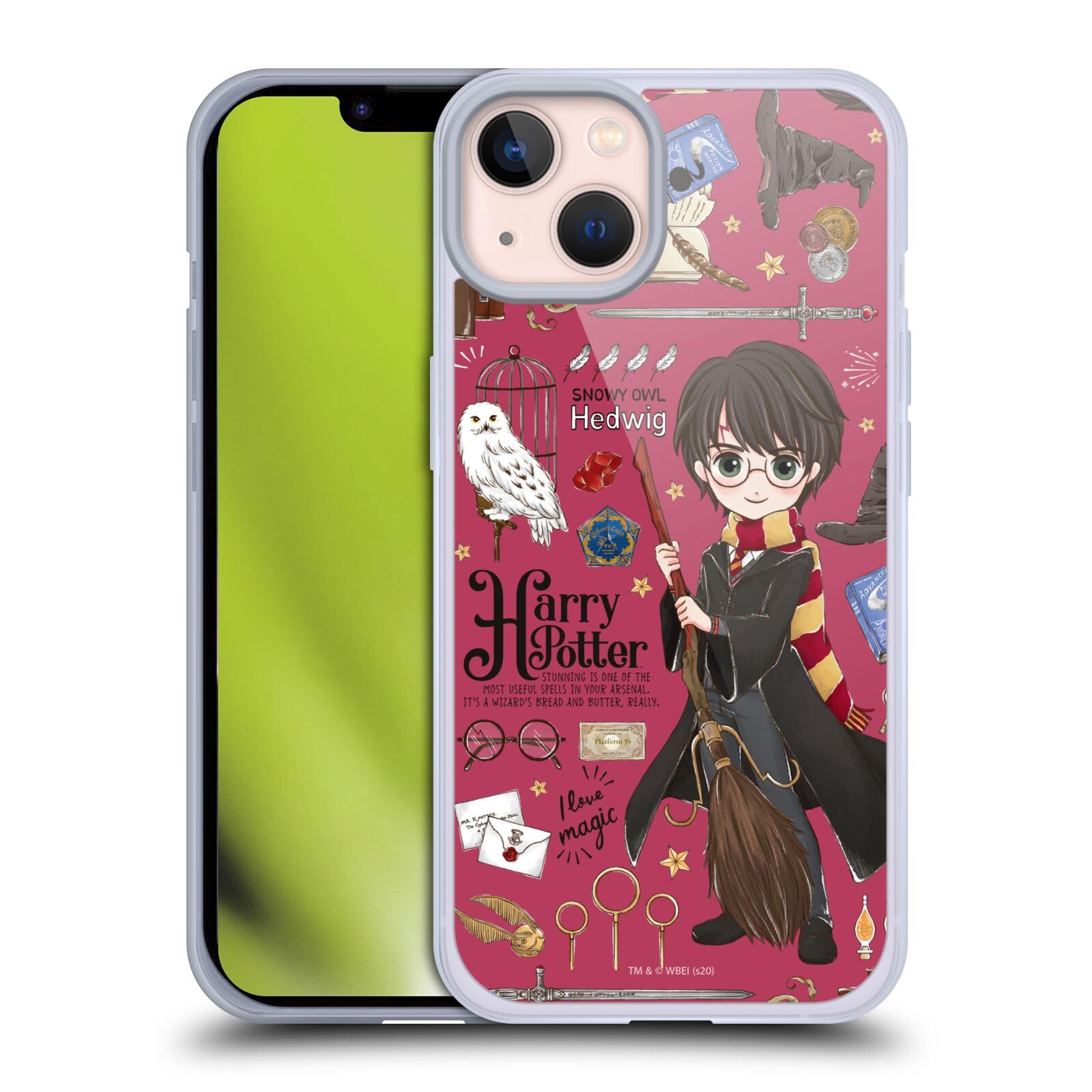 Head Case Designs Licenciado Oficialmente Harry Potter Patrón Luna Reliquias de la Muerte XXXVII Caso Funda de Gel Suave Compatible con Apple iPhone 12 / iPhone 12 Pro — view 121