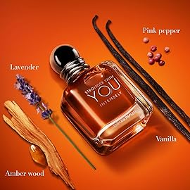 Armani Beauty - Stronger With You Intensely - Cologne for Men - Fougre Ambery Woody Mens Fragrance - Pink Pepper, Lavender, Vanilla Notes - 3.3 Fl Oz
