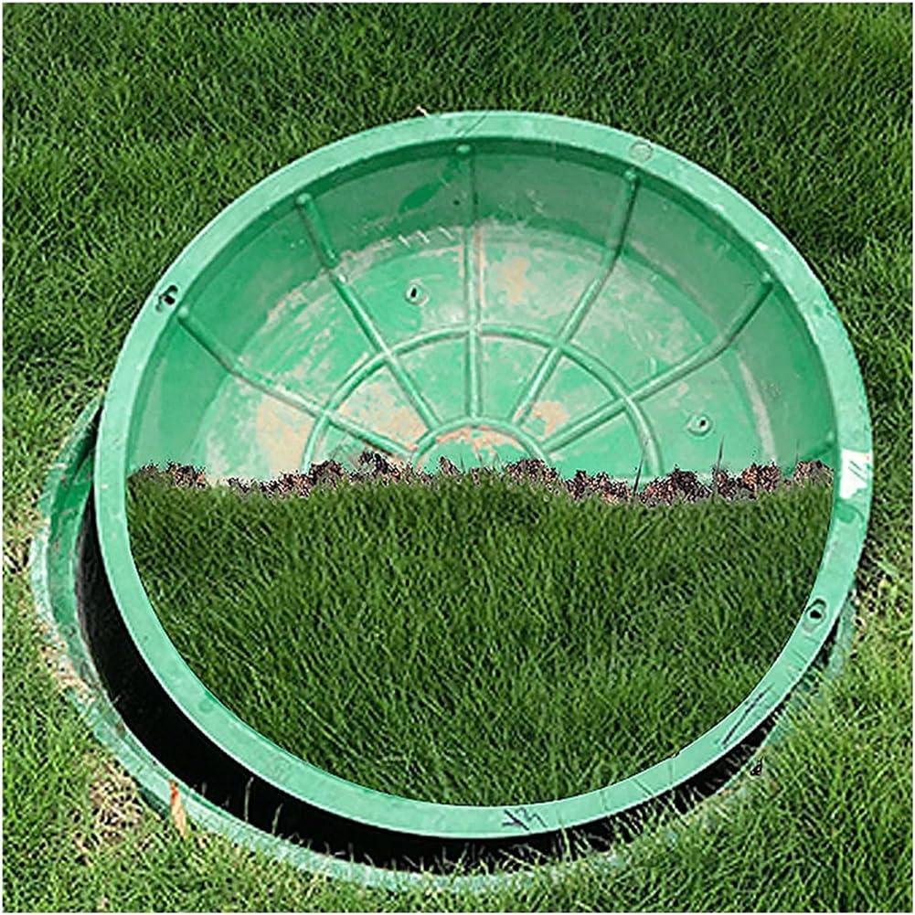 Couvercle de fosse septique pour pelouse de jardin avec regard invisible éclairé