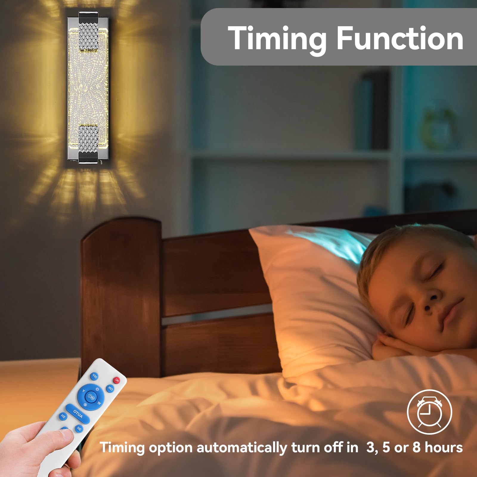 Camuucci Battery Powered Wall Sconce - 10000mAh Rechargeable LED Vanity Light With Remote