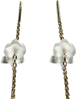 Amazon | 【Rvaru】K18ピアス ミャンマー産 本翡翠 8mm ロング