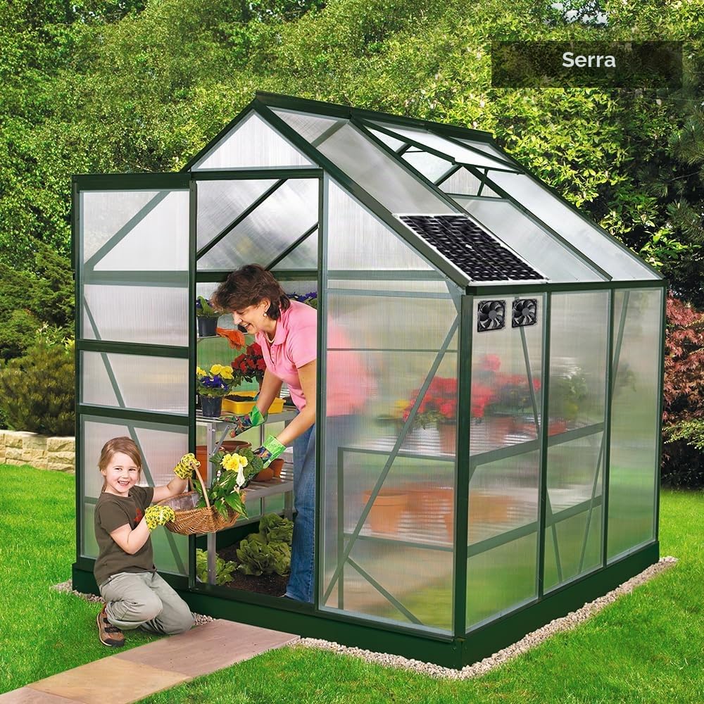 Kit di ventilatori a pannello solare, 12 W, resistente alle intemperie, con ventola CC per piccoli pollai, serre, capannoni, case per animali domestici, scarico finestre (doppia ventola)