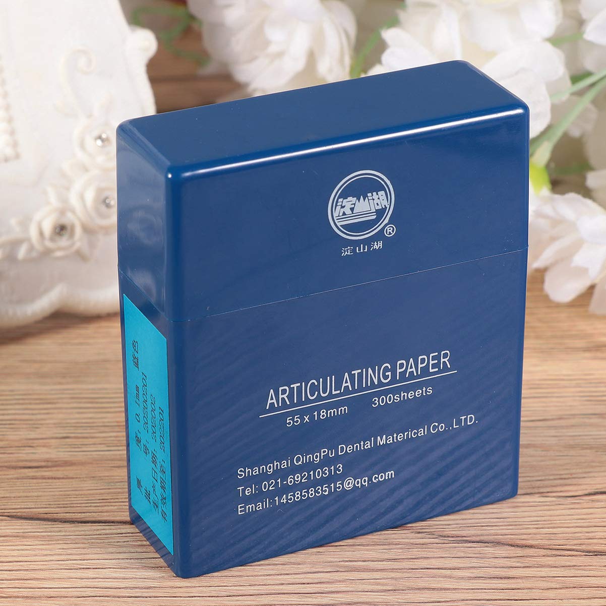 MILISTEN Distributeur de papier articulé en plastique antiadhésif lisse pour dentiste dentaire Bleu